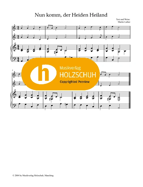 Nun komm, der Heiden Heiland